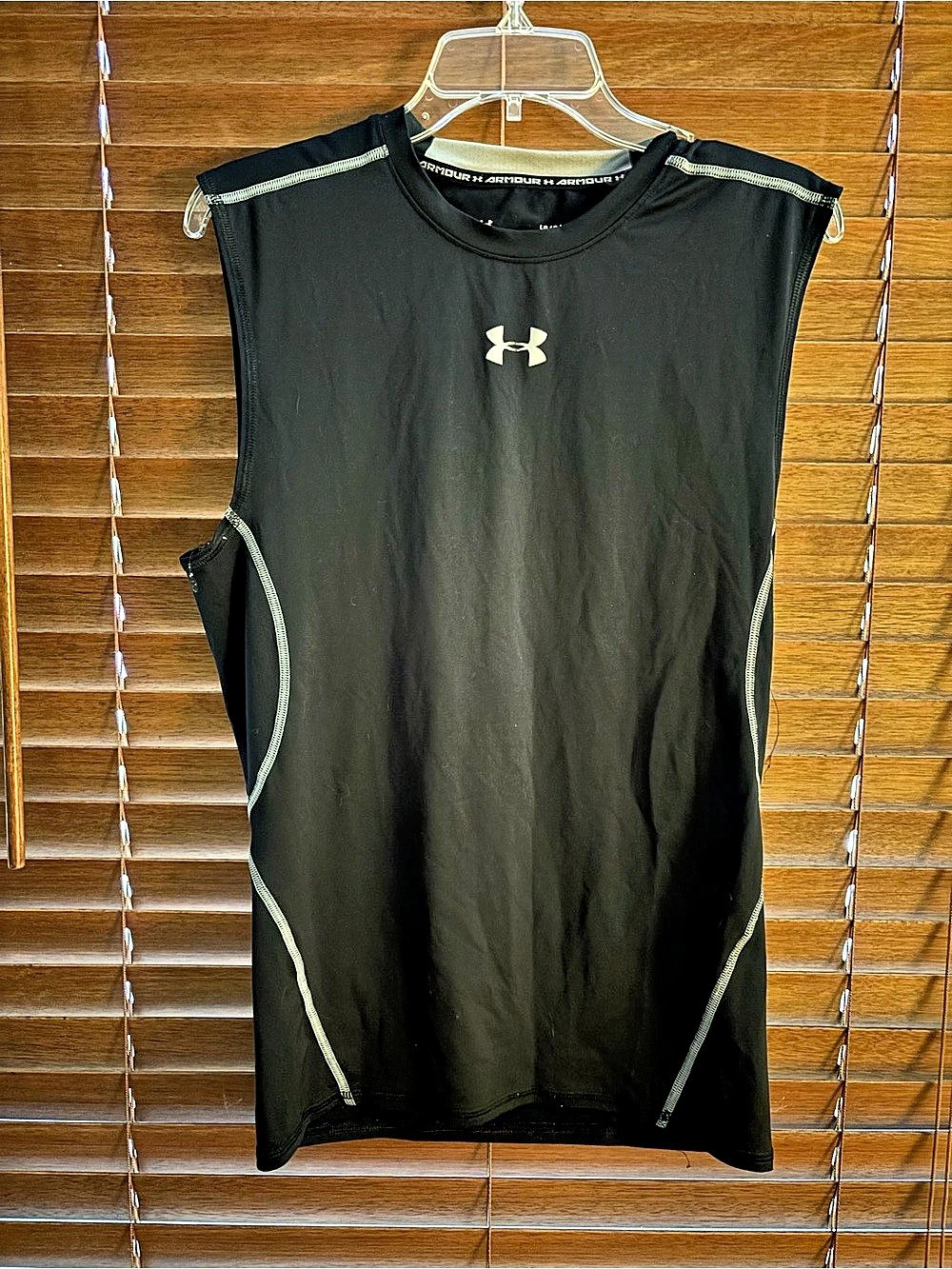 Under Armour HeatGear Armour Compression Sleeveless Shirt Black Large